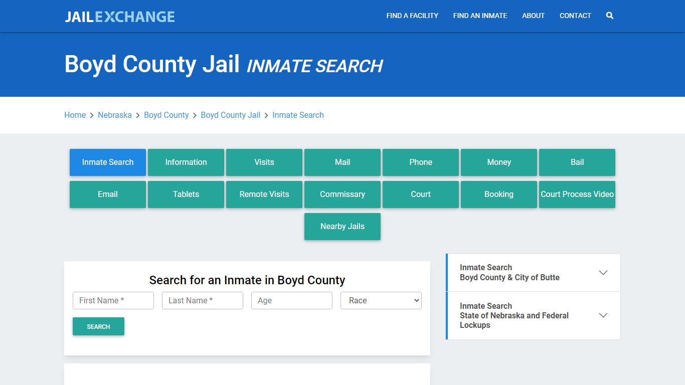 Boyd County Jail, NE Inmate Search: Roster & Mugshots - Jail Exchange